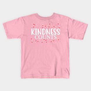 Kindness Counts. Inspirational Saying for Gratitude Kids T-Shirt